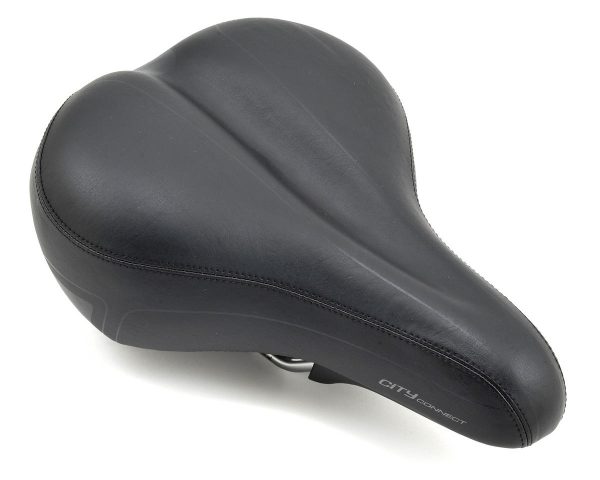 Giant Connect City Unisex Saddle (Black) (Steel Rails) (213mm)