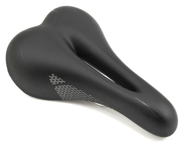 Giant Connect Comfort+ Saddle (Black) (Chromoly Rails)