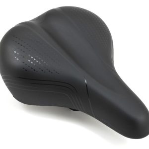 Giant Contact City Unisex Saddle (Black) (Chromoly Rails) (210mm)