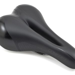 Giant Contact Comfort+ Saddle (Black) (Chromoly Rails) (169mm)