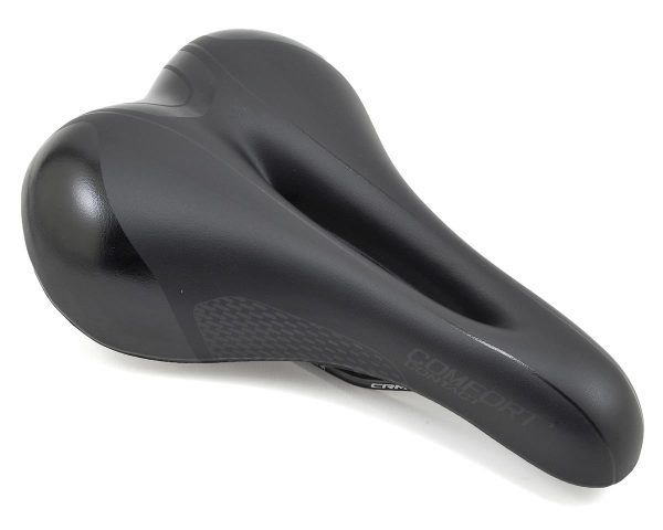 Giant Contact Comfort+ Saddle (Black) (Chromoly Rails) (169mm)