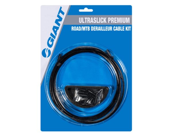 Giant UltraSlick Premium Derailleur Cable Kit (Black) (Mountain & Road) (1.1mm) (1500/2300mm) (w/Hou