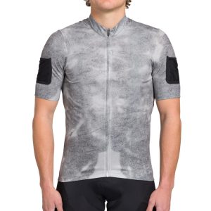 Giant x Cuore Working Title Short Sleeve Gravel Jersey (Cool Grey Washout) (XS)