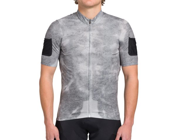 Giant x Cuore Working Title Short Sleeve Gravel Jersey (Cool Grey Washout) (XS)