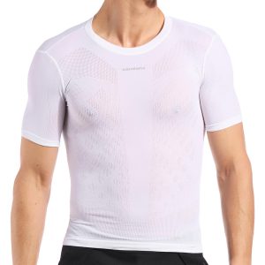 Giordana Light Weight Knitted Short Sleeve Base Layer (White) (XS/S)