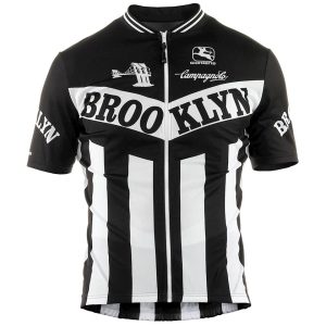 Giordana Team Brooklyn Vero Pro Fit Short Sleeve Jersey (Black) (2XL)