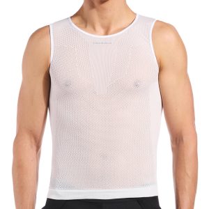 Giordana Ultra Light Knitted Tank Base Layer (White) (XS/S)