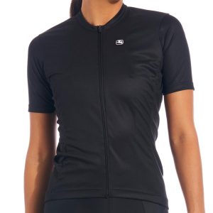 Giordana Women's Fusion Short Sleeve Jersey (Black) (L)