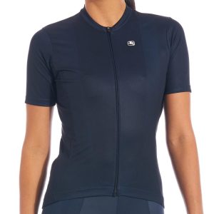 Giordana Women's Fusion Short Sleeve Jersey (Midnight Blue) (L)