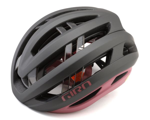 Giro Aries Spherical MIPS Road Helmet (Matte Metallic Coal/Dusty Rose) (S)