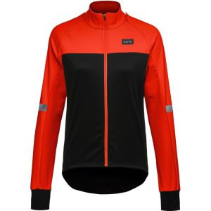 Gore Wear Women's Phantom Jacket (Black/Fireball) (L)