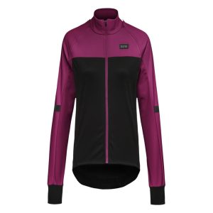 Gore Wear Women's Phantom Jacket (Black/Process Purple) (L)