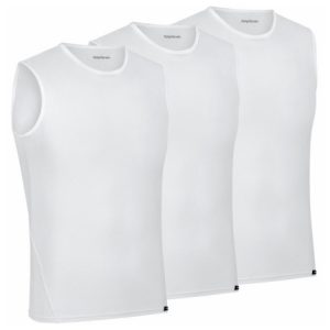 GripGrab Ultralight Mesh Sleeveless Base Layer 3-Pack - White / Small