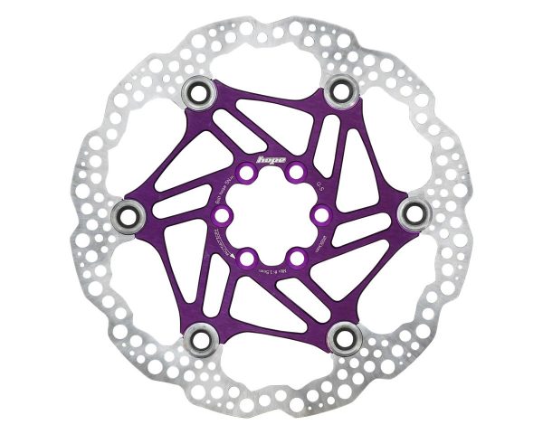 Hope Floating Disc Brake Rotor (Purple) (6-Bolt) (180mm)