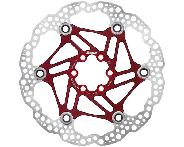 Hope Floating Disc Brake Rotor (Red) (6-Bolt) (180mm)