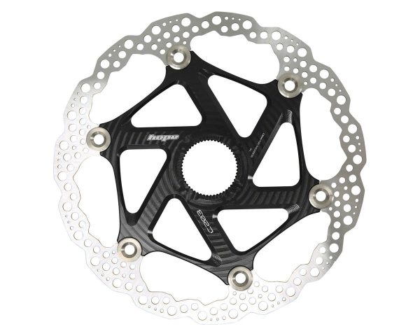 Hope MTB Floating Disc Brake Rotor (Black) (Centerlock) (203mm)