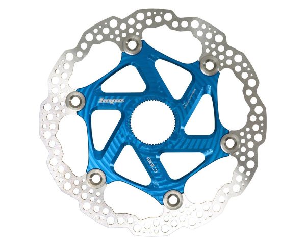 Hope MTB Floating Disc Brake Rotor (Blue) (Centerlock) (180mm)