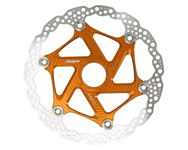 Hope MTB Floating Disc Brake Rotor (Orange) (Centerlock) (203mm)