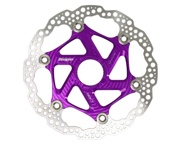 Hope MTB Floating Disc Brake Rotor (Purple) (Centerlock) (180mm)