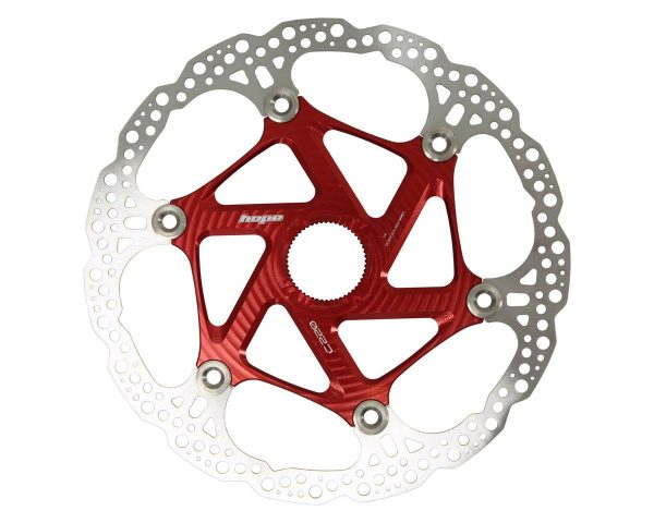 Hope MTB Floating Disc Brake Rotor (Red) (Centerlock) (220mm)