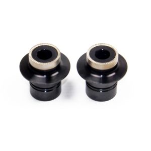 Hope Pro 2 Evo / Pro 4 / Pro 5 Front Hub Axle Conversion Kits - Black / 6 Bolt - 9mm Thru (RWS)