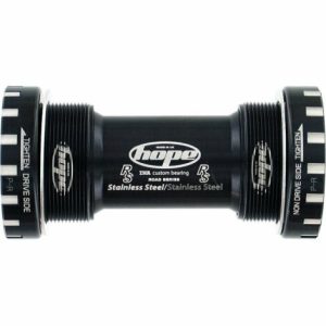 Hope Stainless Steel Road Bottom Bracket - Black / Steel Bearings