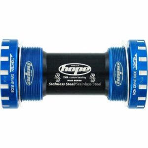 Hope Stainless Steel Road Bottom Bracket - Blue / Steel Bearings