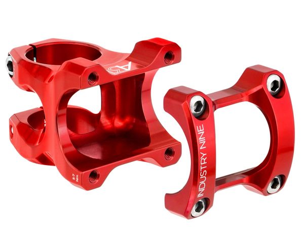 Industry Nine A318 stem (Red) (31.8mm) (30mm) (8deg)