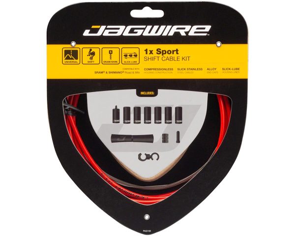 Jagwire 1x Sport Shift Cable Kit (Red) (For Shimano/SRAM) (Mountain & Road) (1.1mm) (2300mm) (Cable