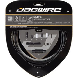 Jagwire 2x Elite Sealed Shift Cable Kit (Stealth Black) (1.1mm) (2300mm) (Cables, Liners, & Housing)