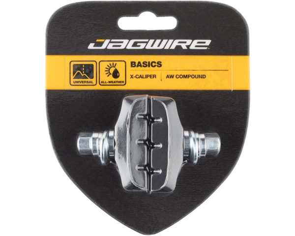 Jagwire Basics X-Age Molded Caliper Brake Pads (Black) (1 Pair) (Threaded Post)