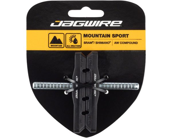 Jagwire Mountain Sport Cantilever Brake Pads (Black) (1 Pair) (Standard) (Smooth Post)