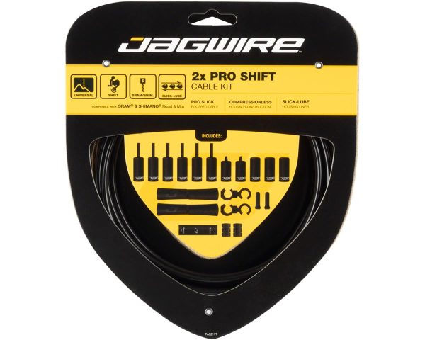 Jagwire Pro Shift Kit (Black) (For Shimano/SRAM) (1.1mm) (2300/2800mm) (Cables & Housing)