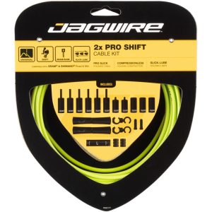 Jagwire Pro Shift Kit (Organic Green) (For Shimano/SRAM) (1.1mm) (2300/2800mm) (Cables & Housing)