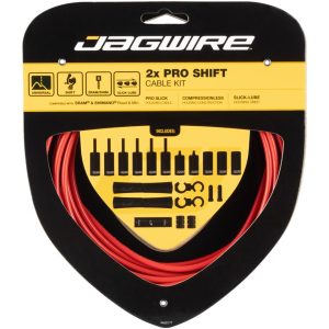 Jagwire Pro Shift Kit (Red) (For Shimano/SRAM) (1.1mm) (2300/2800mm) (Cables & Housing)