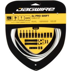 Jagwire Pro Shift Kit (White) (For Shimano/SRAM) (1.1mm) (2300/2800mm) (Cables & Housing)