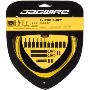 Jagwire Pro Shift Kit (Yellow) (For Shimano/SRAM) (1.1mm) (2300/2800mm) (Cables & Housing)