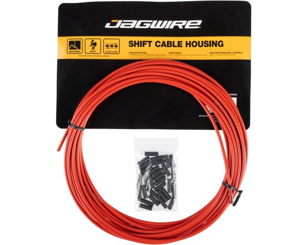 Jagwire Sport Derailleur Cable Housing (Red) (4mm) (10 Meters) (w/ Slick-Lube Liner)