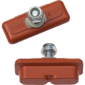 Kool Stop Continental Caliper Brake Pads (Red) (1 Pair) (Salmon Compound)