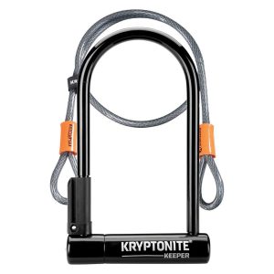 Kryptonite Keeper Standard U-Lock w/ 4' Flex Cable (8 x 4")