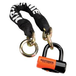 Kryptonite New York Noose Chain 1275 and Evolution Disc Lock (70cm/2.5')