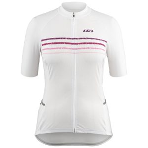 Louis Garneau Women's Buck Short Sleeve Jersey (Pink Chalk/White) (S)