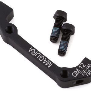 Magura Disc Brake Adapters (Black) (QM12) (IS Mount) (180mm Front, 160mm Rear)