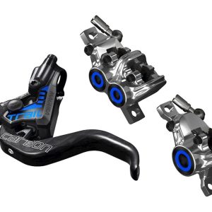 Magura MT Trail SL Hydraulic Disc Brake Set (Black/Chrome) (Post Mount) (Pair) (Calipers Included)