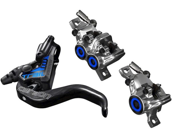 Magura MT Trail SL Hydraulic Disc Brake Set (Black/Chrome) (Post Mount) (Pair) (Calipers Included)