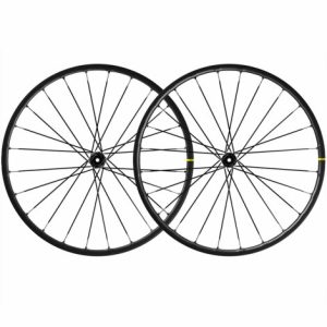 Mavic Allroad Pro Carbon SL Disc Gravel Wheelset - 700c - Black Shimano 12mm Front - 142x12mm Rear Centerlock Pair 10-11 Speed Clincher 700c No Tyres