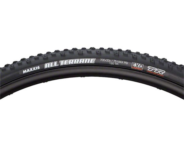 Maxxis All Terrane Tubeless Cross Tire (Black) (700c) (33mm) (Folding) (Dual/EXO)