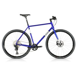 Merlin All-Road Steel SLX Flat Bar Gravel Bike - Metallic Blue / White / Black / 47cm