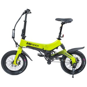 MiRider One Hope Edition Folding E-Bike - Acid Green