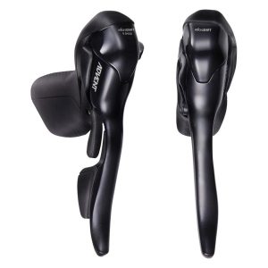 Microshift Advent Drop Bar Brake/Shift Levers (Black) (Pair) (1 x 9 Speed)